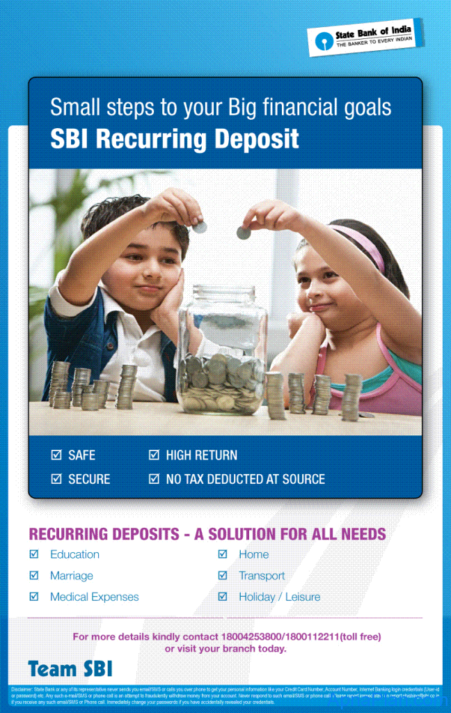 sbi-recurring-deposit-interest-rate-march-2018